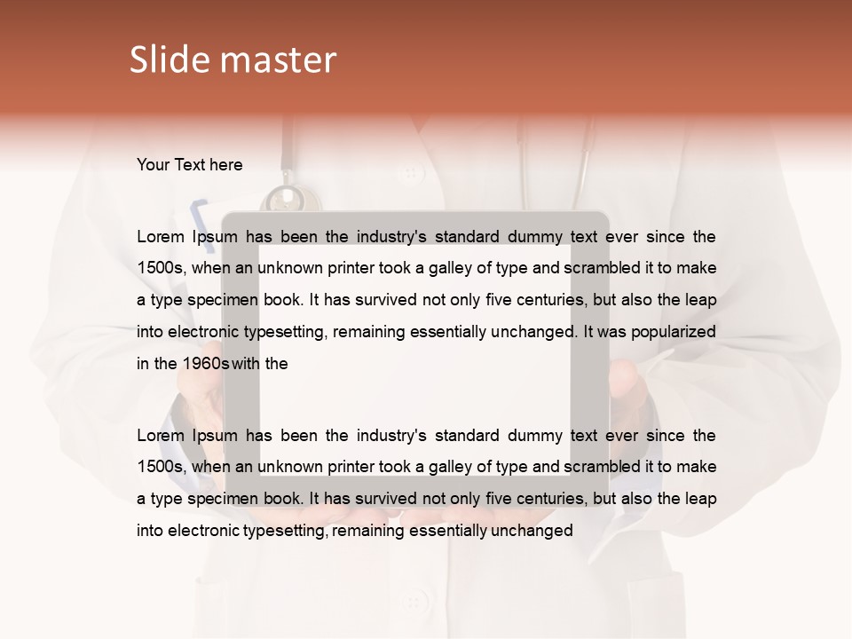 Empty Equipment Touch PowerPoint Template