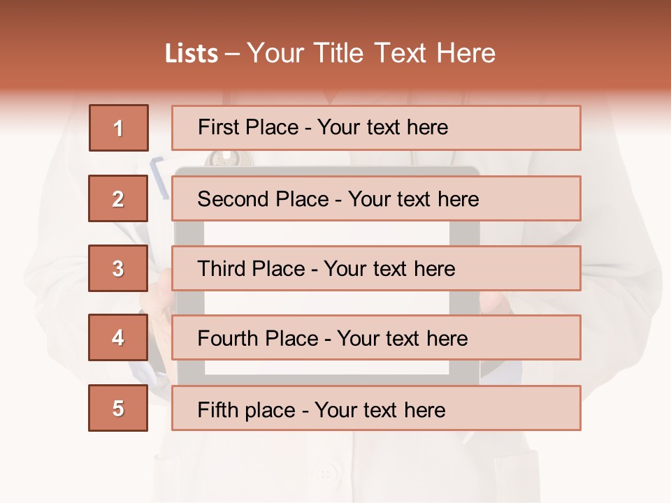 Empty Equipment Touch PowerPoint Template