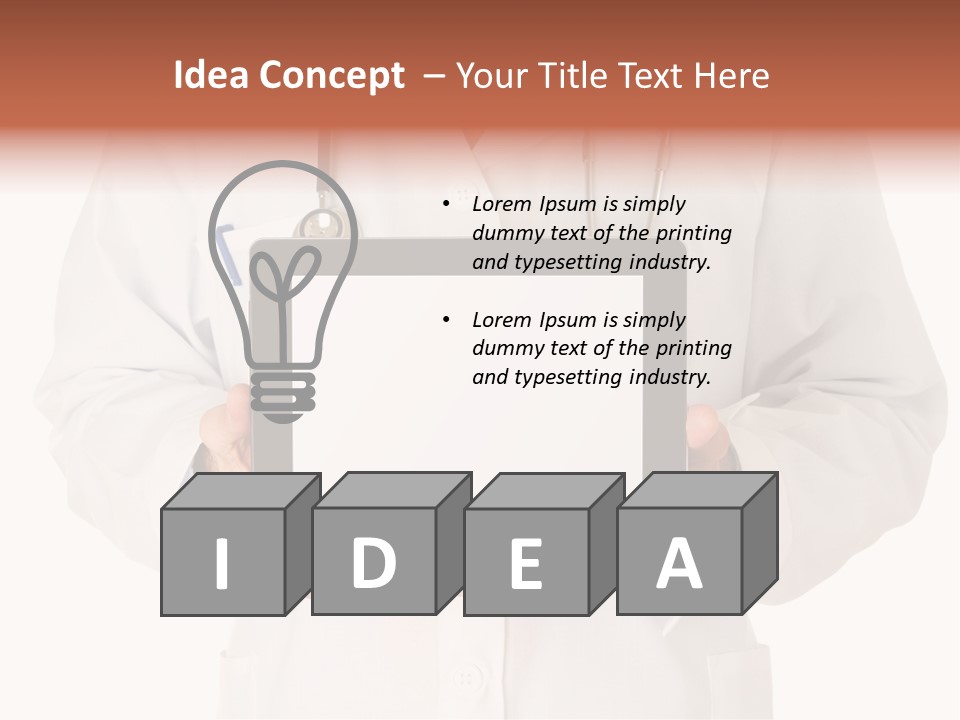 Empty Equipment Touch PowerPoint Template