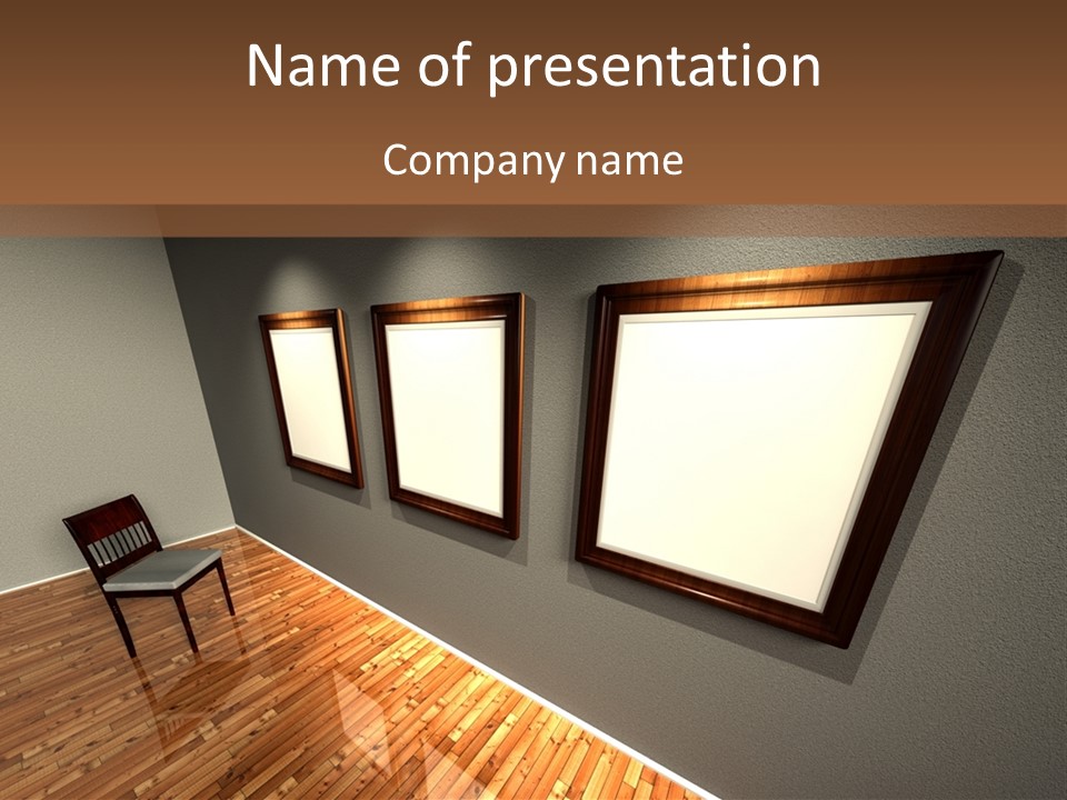 Interior Wooden Photo PowerPoint Template