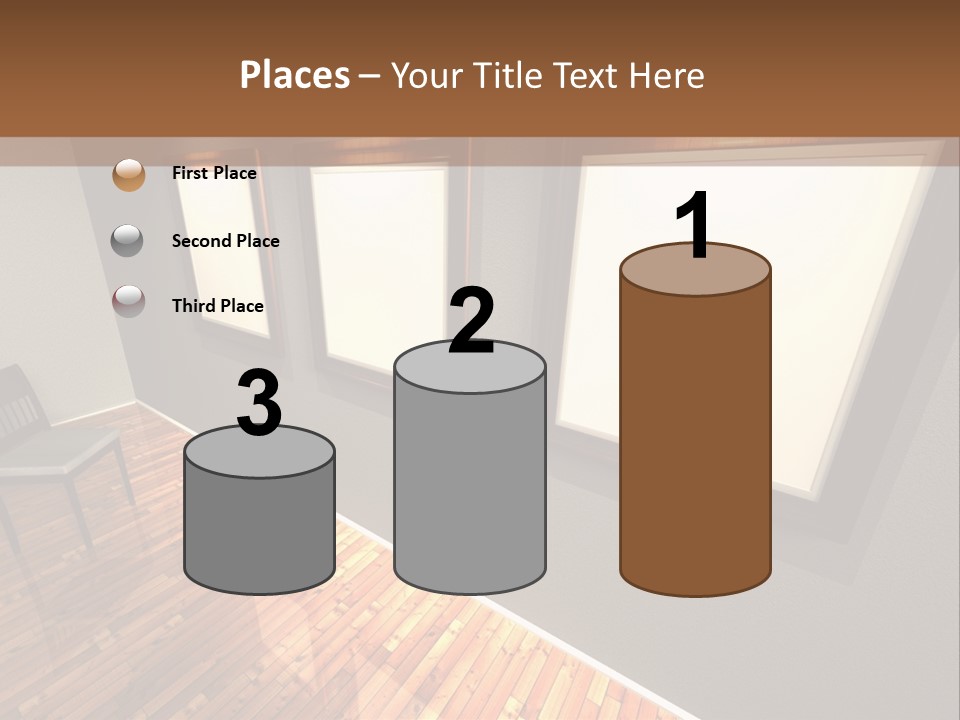 Interior Wooden Photo PowerPoint Template