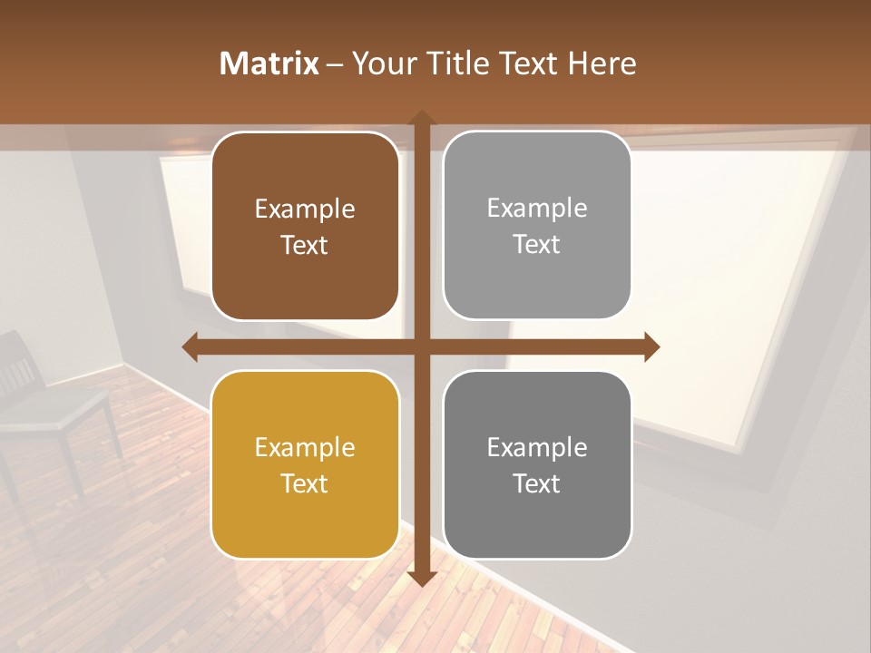 Interior Wooden Photo PowerPoint Template