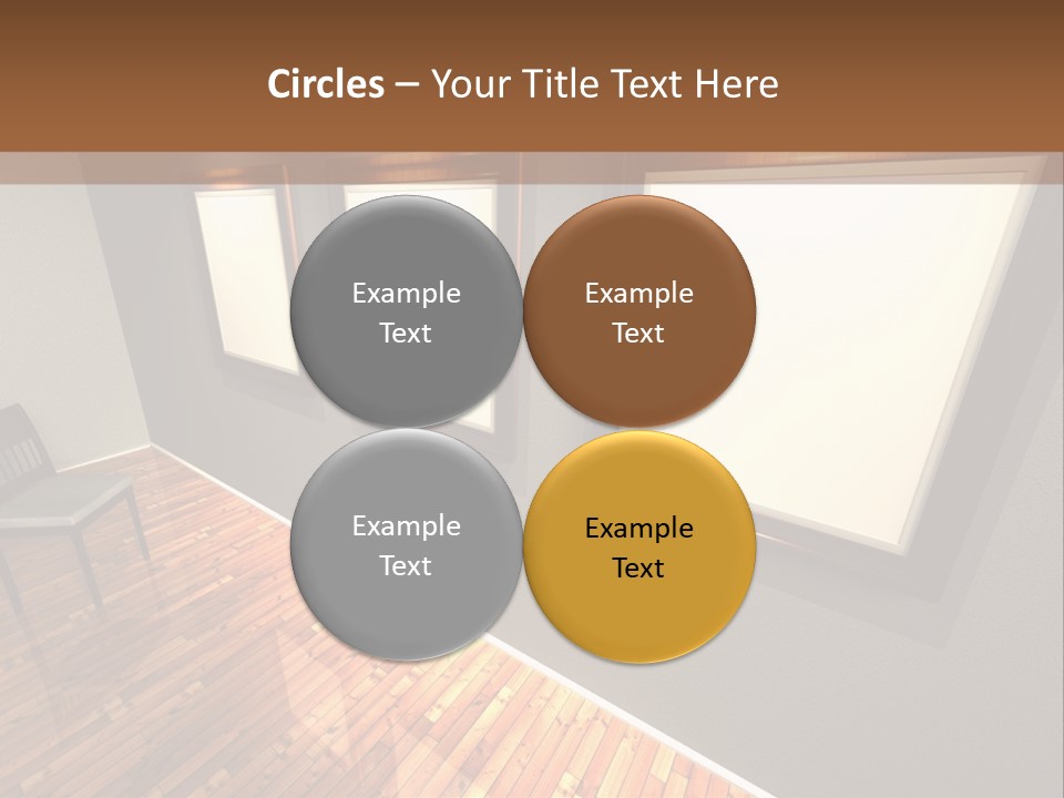 Interior Wooden Photo PowerPoint Template