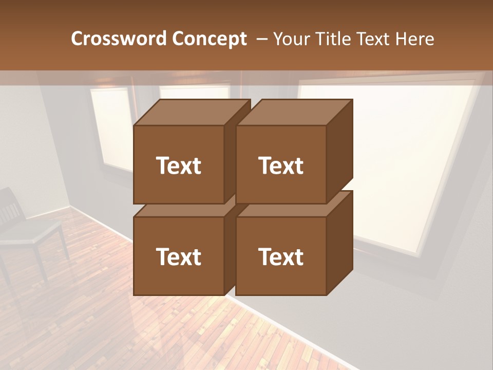 Interior Wooden Photo PowerPoint Template