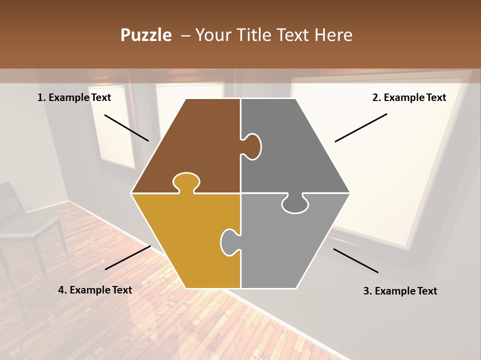 Interior Wooden Photo PowerPoint Template