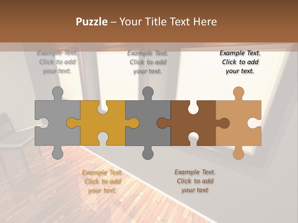 Interior Wooden Photo PowerPoint Template
