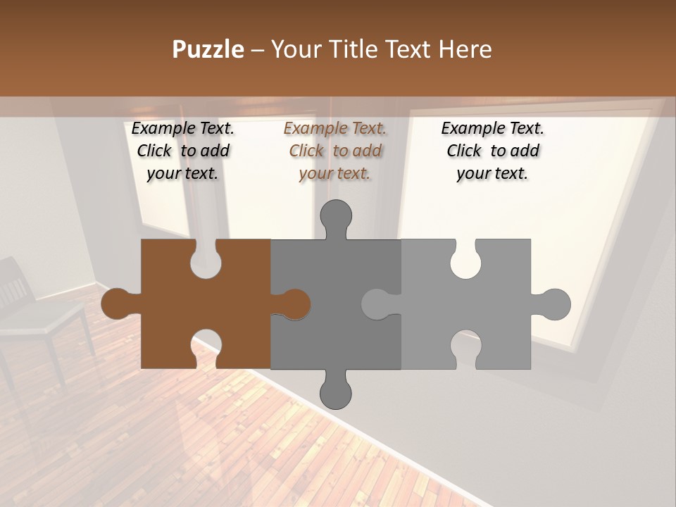 Interior Wooden Photo PowerPoint Template