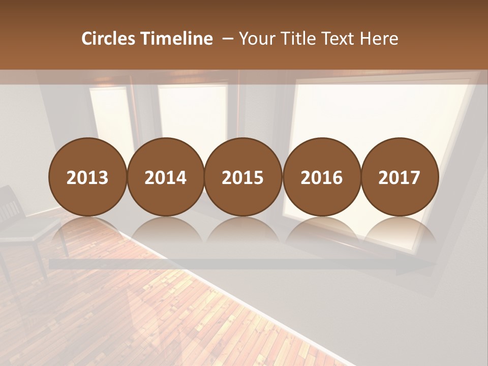 Interior Wooden Photo PowerPoint Template