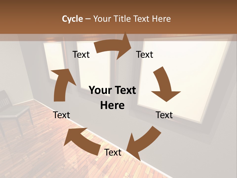 Interior Wooden Photo PowerPoint Template