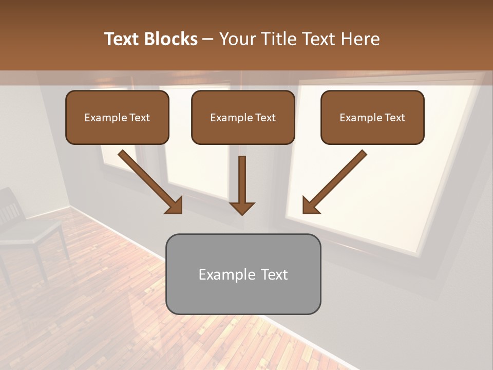 Interior Wooden Photo PowerPoint Template