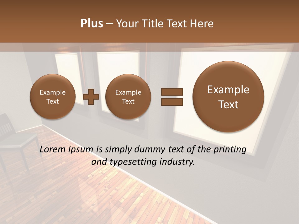 Interior Wooden Photo PowerPoint Template