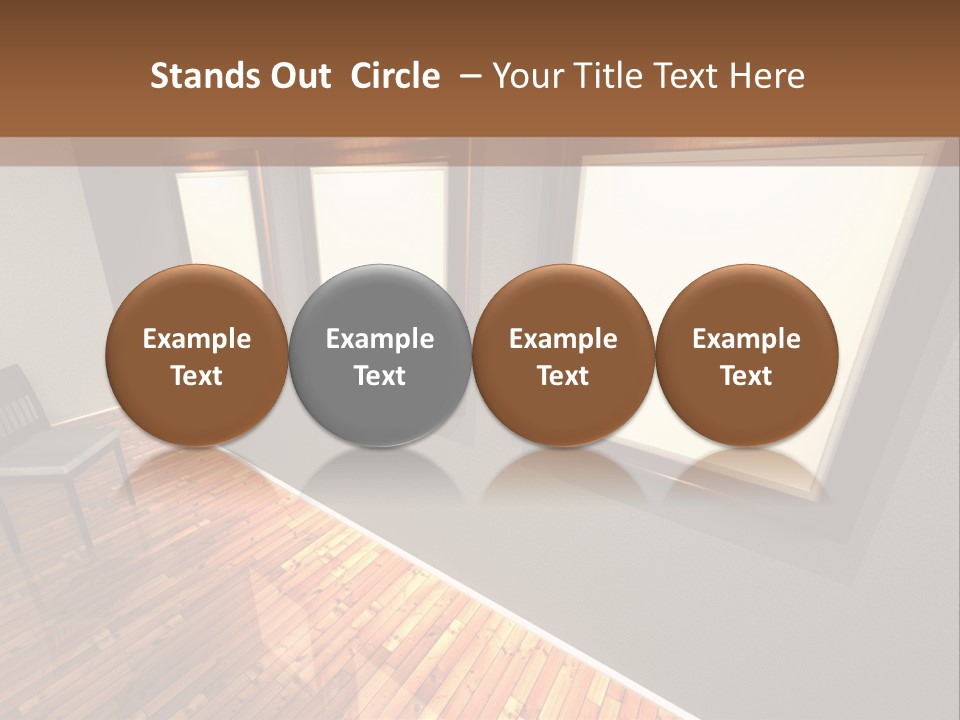 Interior Wooden Photo PowerPoint Template