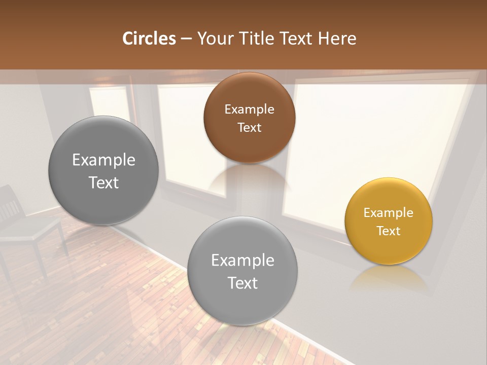 Interior Wooden Photo PowerPoint Template