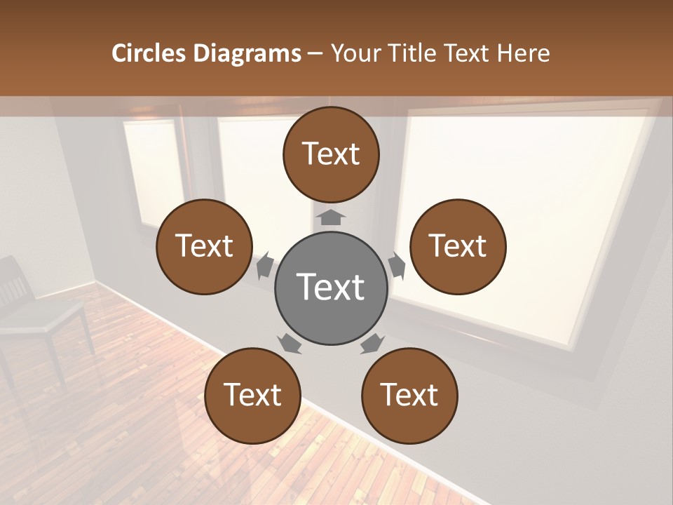 Interior Wooden Photo PowerPoint Template