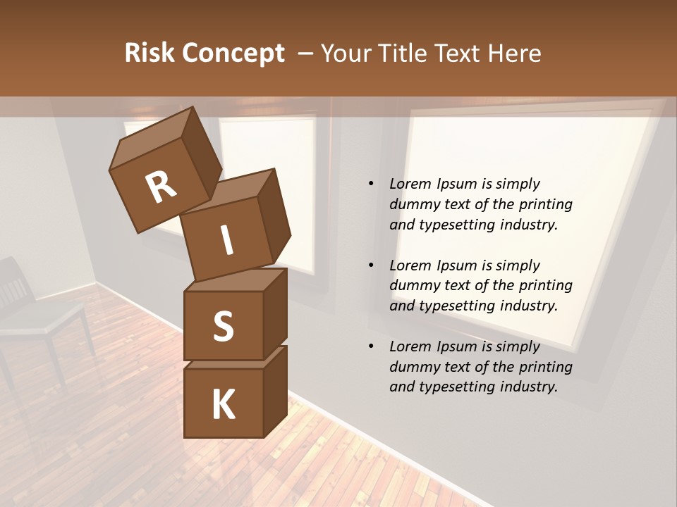 Interior Wooden Photo PowerPoint Template