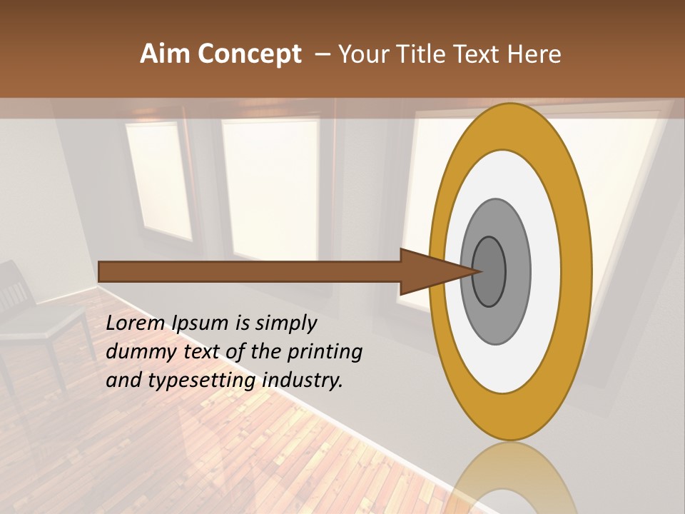 Interior Wooden Photo PowerPoint Template