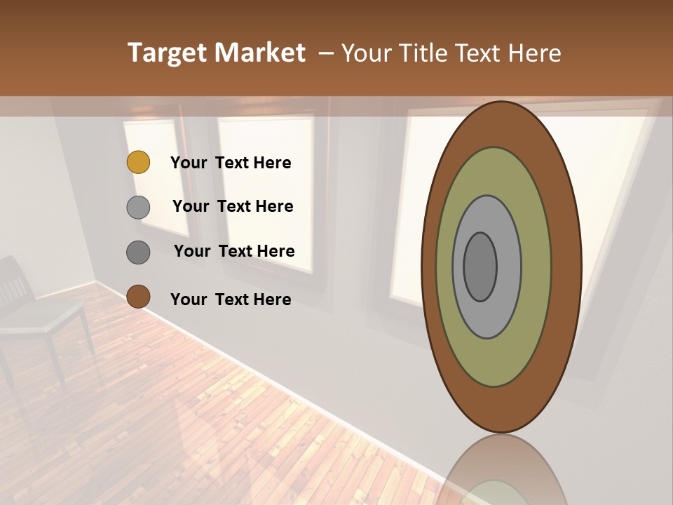 Interior Wooden Photo PowerPoint Template