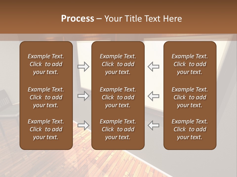 Interior Wooden Photo PowerPoint Template