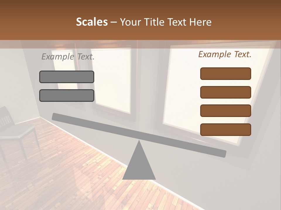 Interior Wooden Photo PowerPoint Template