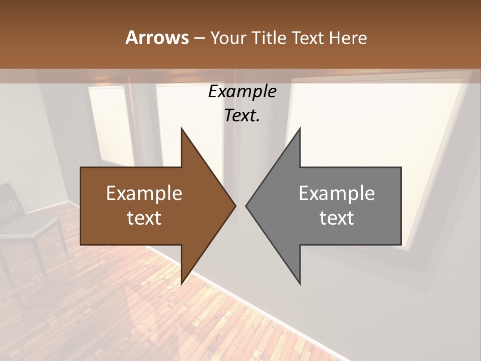 Interior Wooden Photo PowerPoint Template