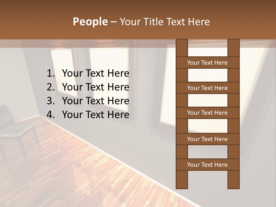 Interior Wooden Photo PowerPoint Template