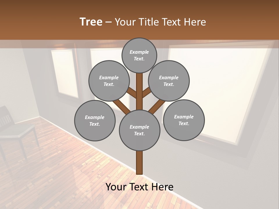 Interior Wooden Photo PowerPoint Template