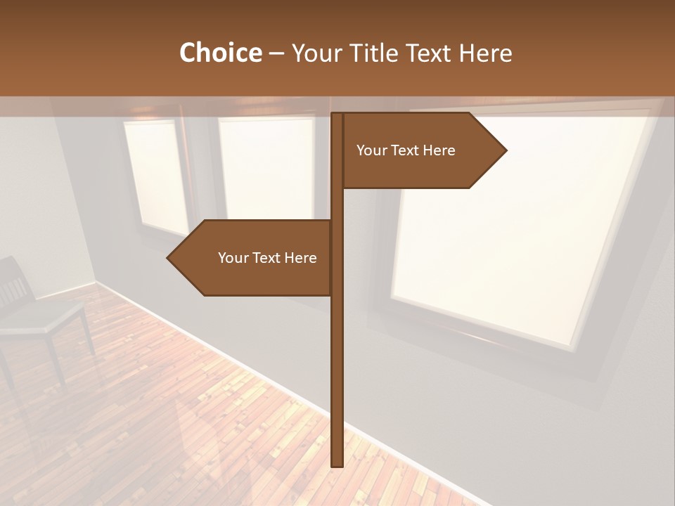 Interior Wooden Photo PowerPoint Template