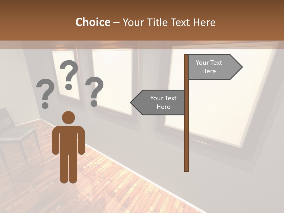 Interior Wooden Photo PowerPoint Template