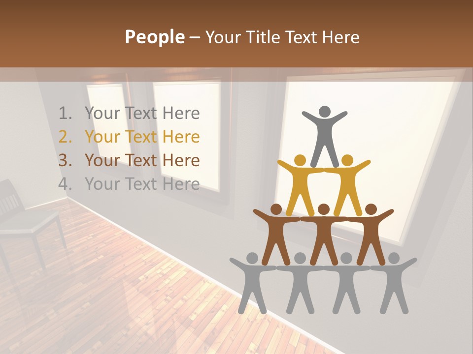 Interior Wooden Photo PowerPoint Template