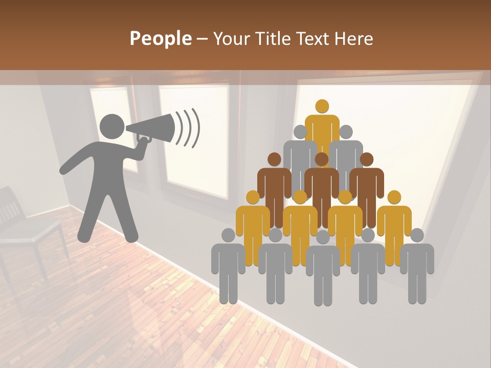 Interior Wooden Photo PowerPoint Template