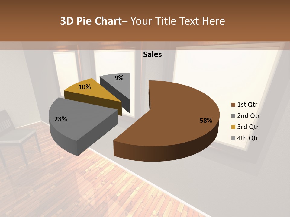 Interior Wooden Photo PowerPoint Template