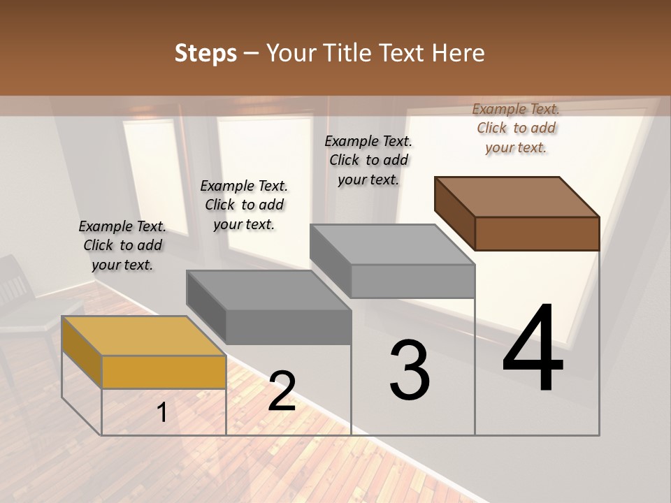 Interior Wooden Photo PowerPoint Template
