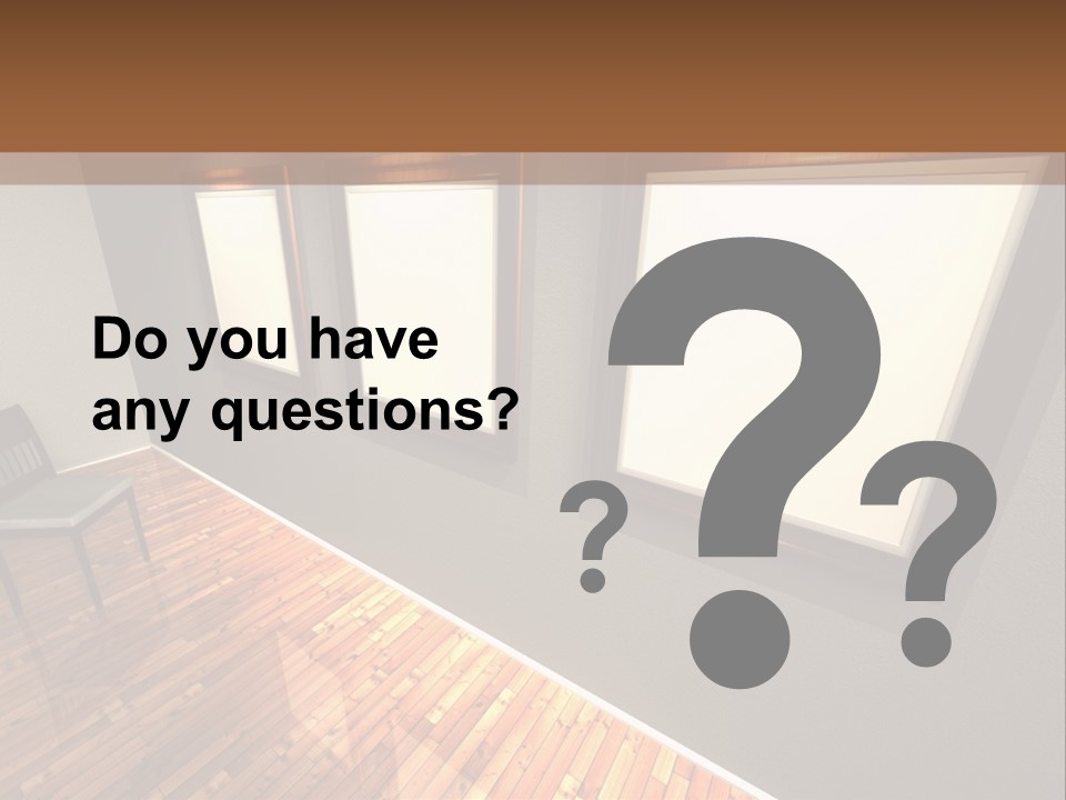 Interior Wooden Photo PowerPoint Template