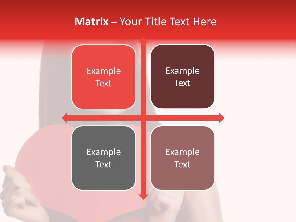 Beautiful Valentines Woman PowerPoint Template