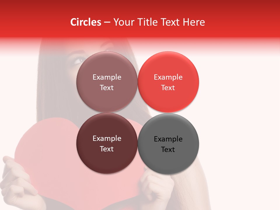 Beautiful Valentines Woman PowerPoint Template