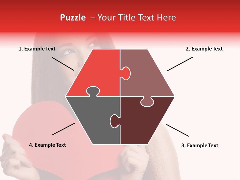 Beautiful Valentines Woman PowerPoint Template