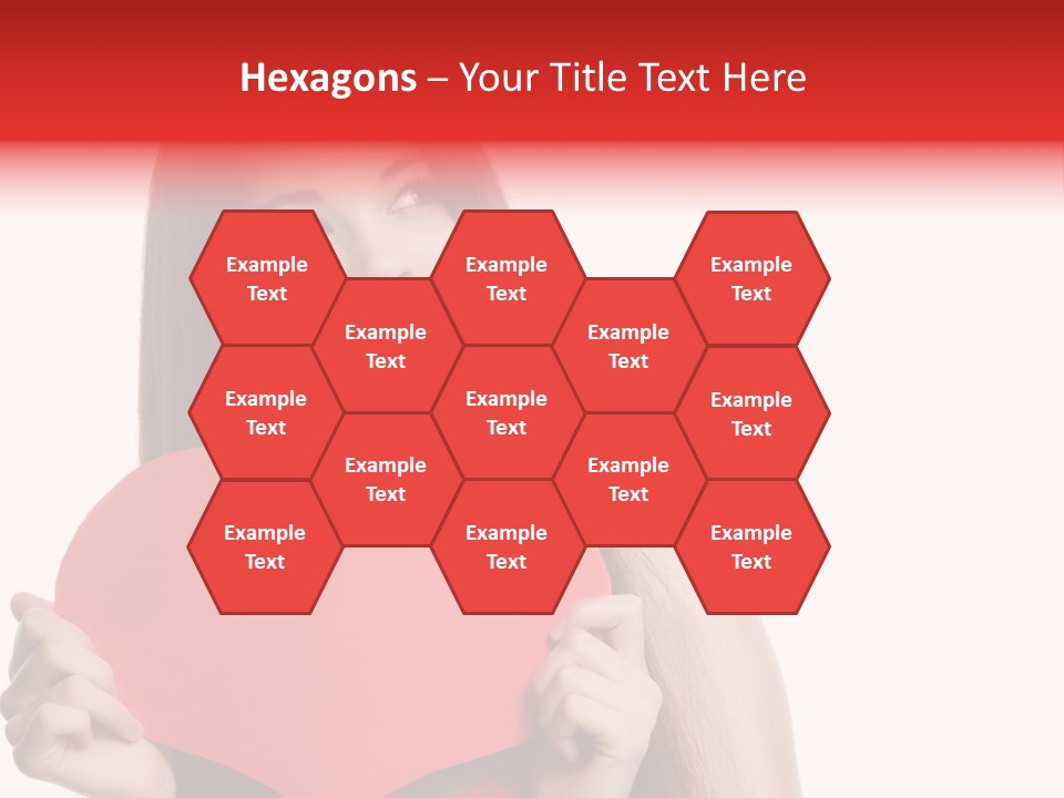 Beautiful Valentines Woman PowerPoint Template