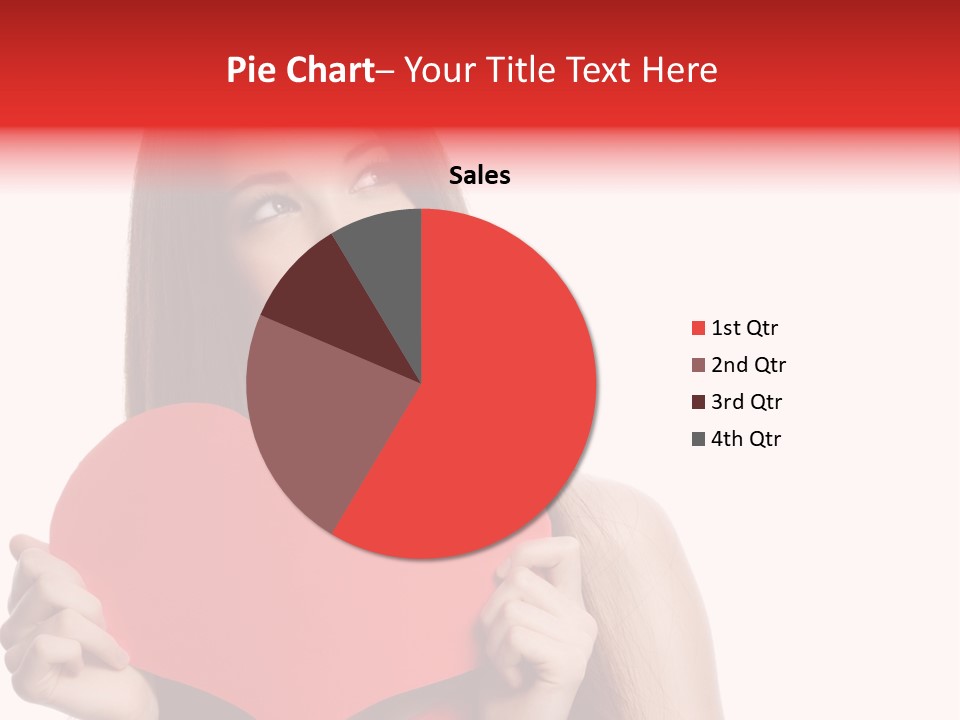 Beautiful Valentines Woman PowerPoint Template