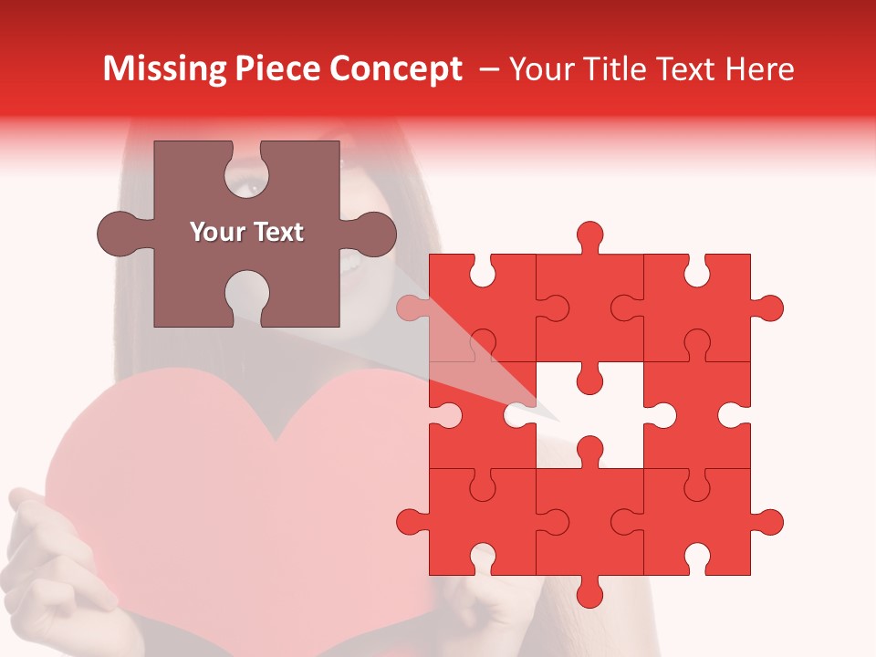 Beautiful Valentines Woman PowerPoint Template