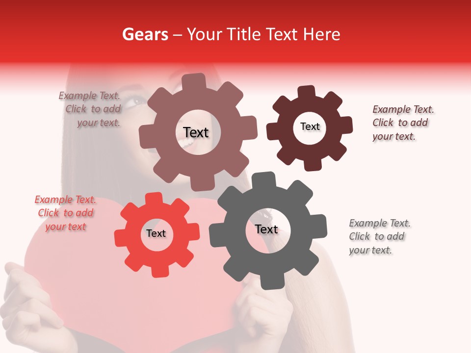 Beautiful Valentines Woman PowerPoint Template