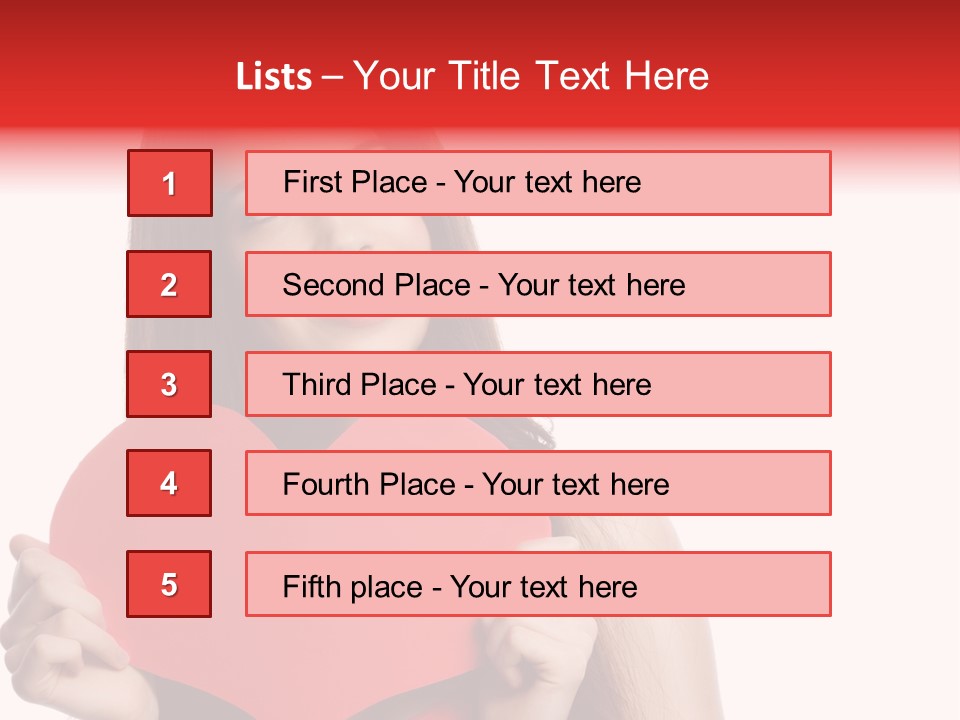 Beautiful Valentines Woman PowerPoint Template