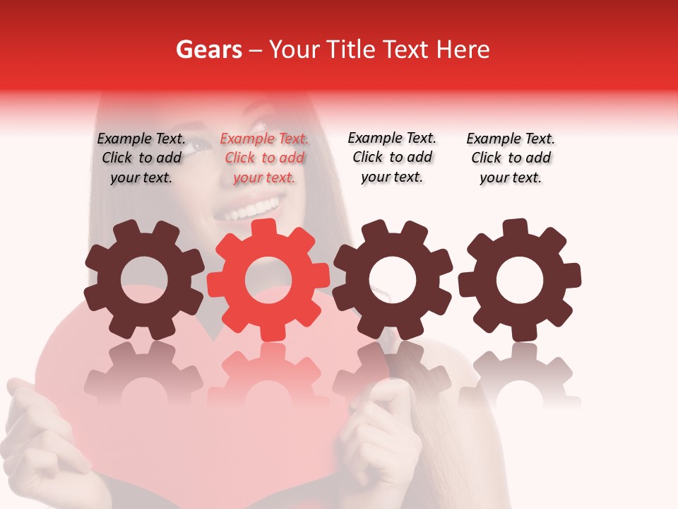 Beautiful Valentines Woman PowerPoint Template