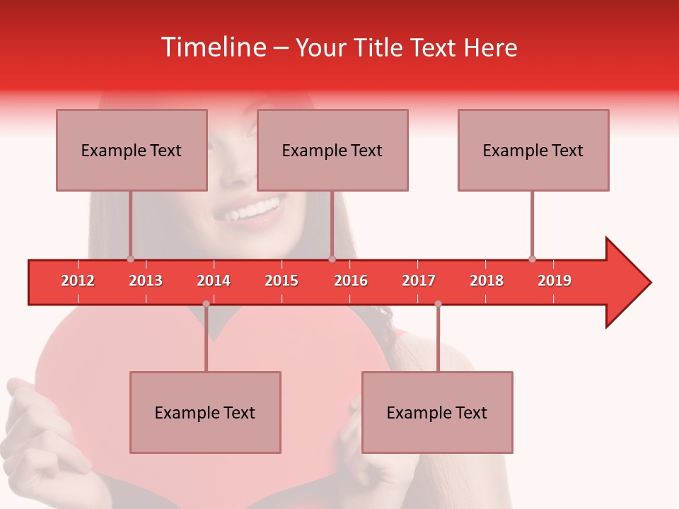 Beautiful Valentines Woman PowerPoint Template