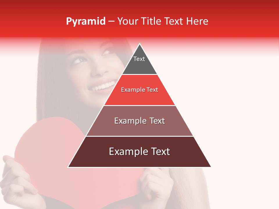 Beautiful Valentines Woman PowerPoint Template