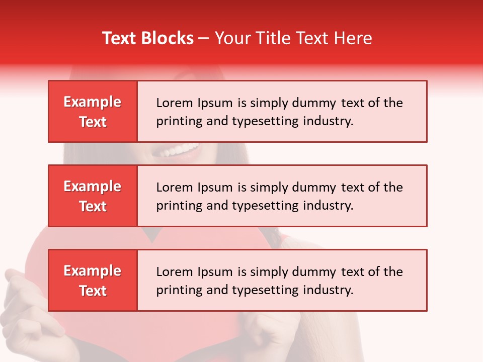 Beautiful Valentines Woman PowerPoint Template