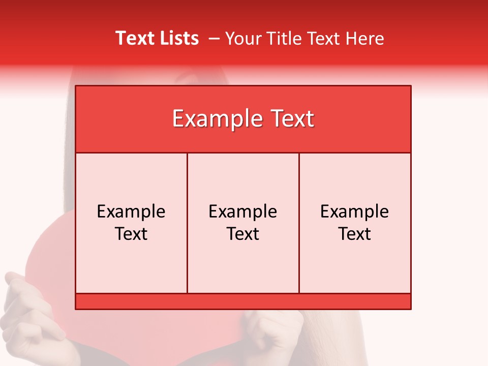 Beautiful Valentines Woman PowerPoint Template