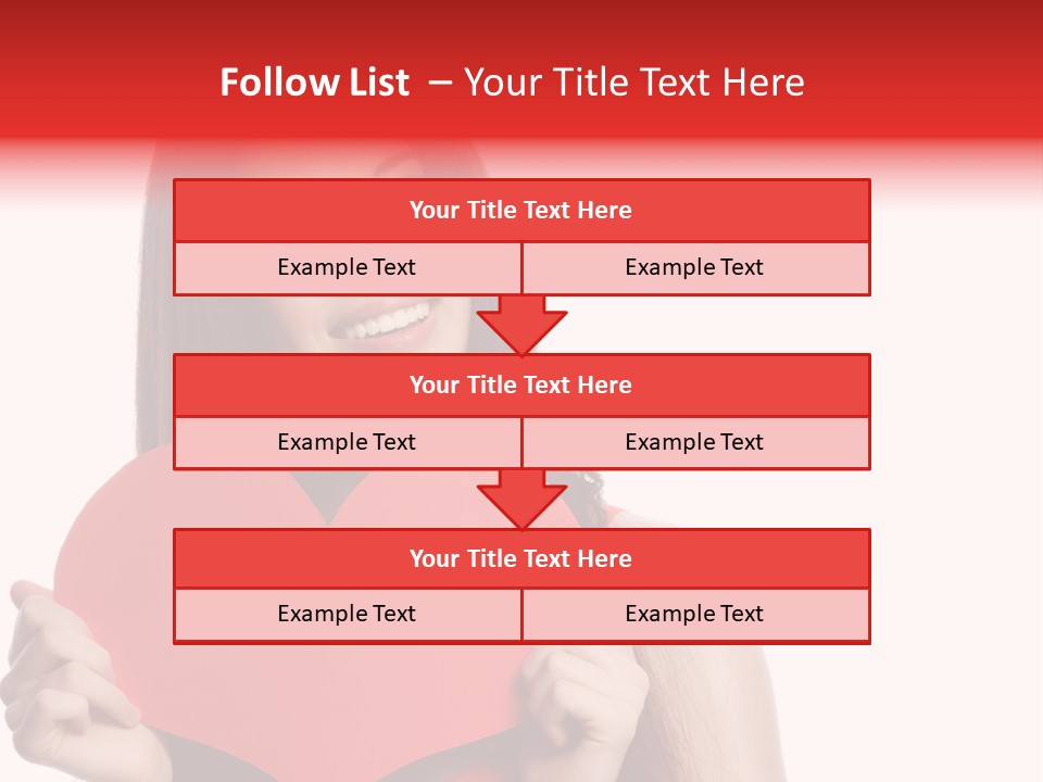 Beautiful Valentines Woman PowerPoint Template