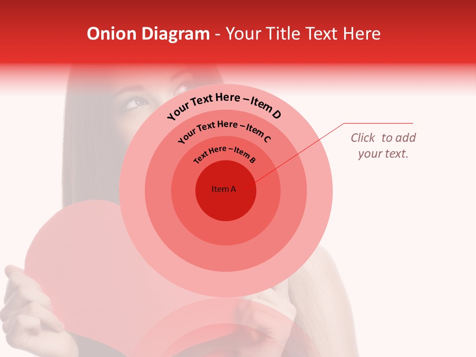 Beautiful Valentines Woman PowerPoint Template