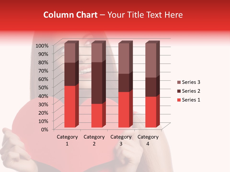Beautiful Valentines Woman PowerPoint Template