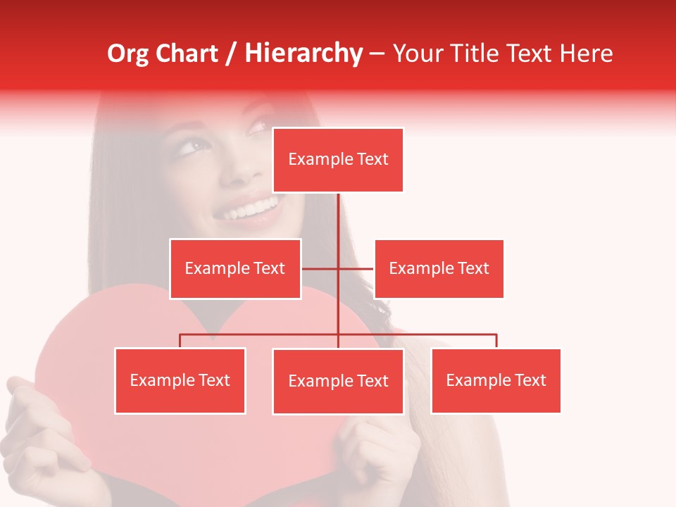 Beautiful Valentines Woman PowerPoint Template